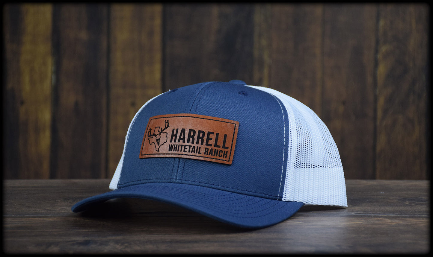 Harrell Whitetail Ranch Leather Snap-Back