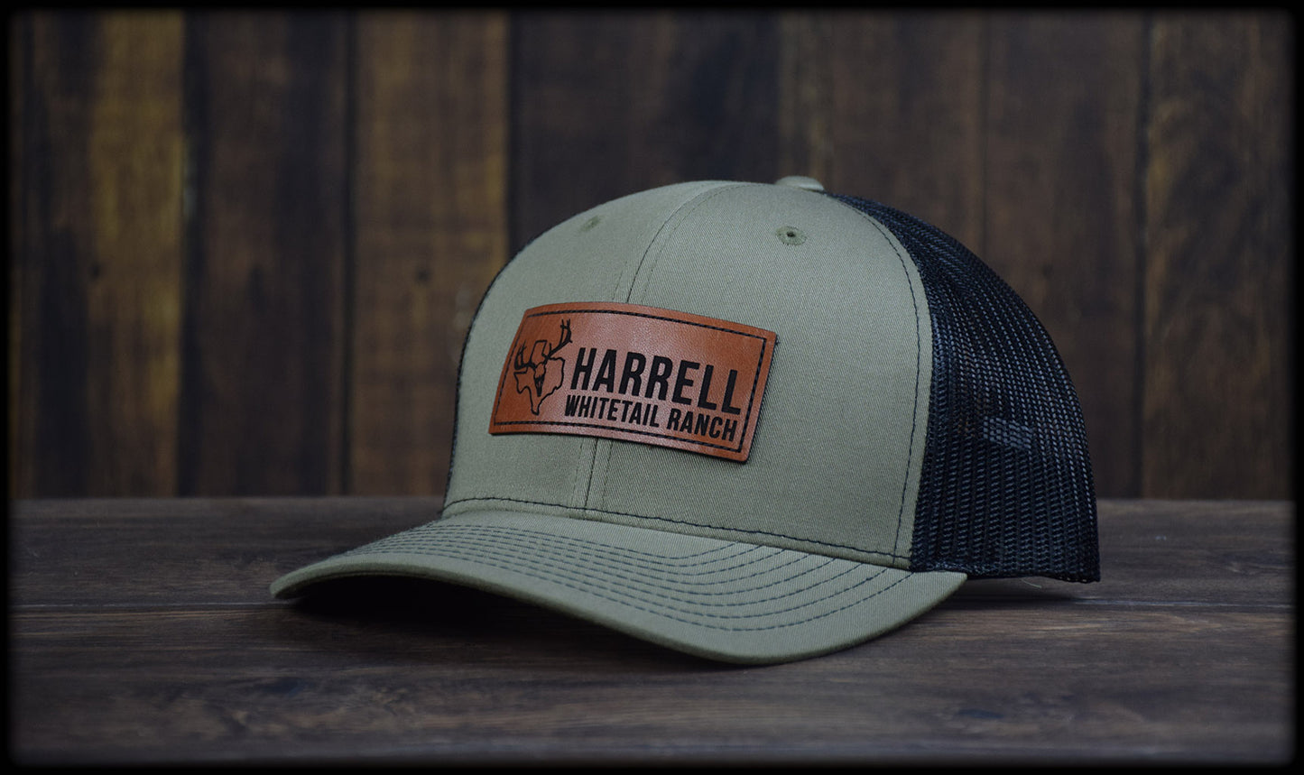 Harrell Whitetail Ranch Leather Snap-Back