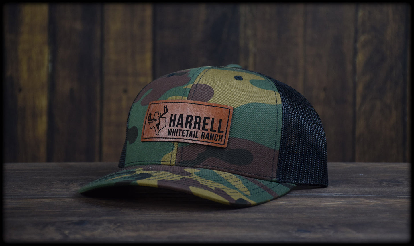 Harrell Whitetail Ranch Leather Snap-Back