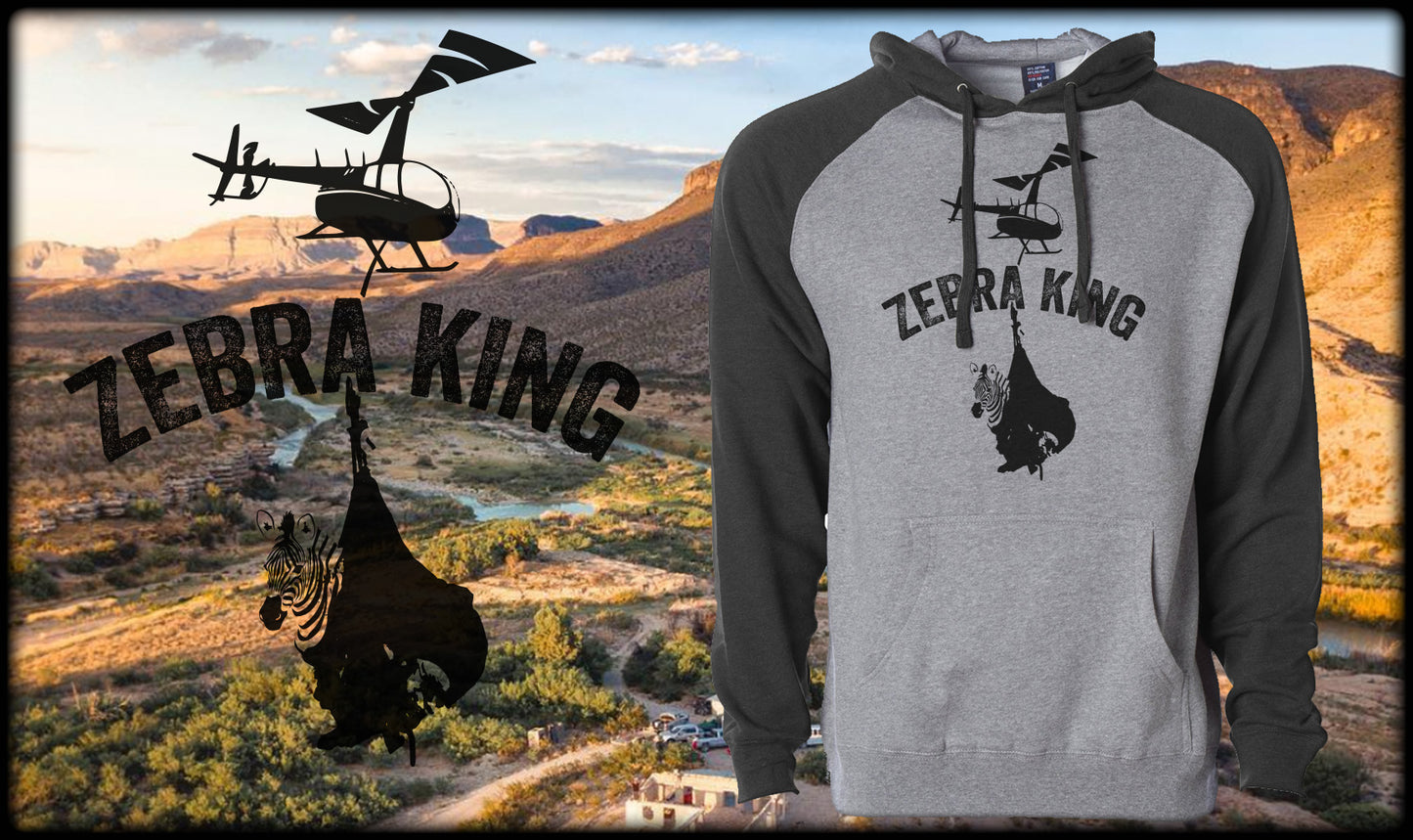 Zebra King Raglan Hoodie