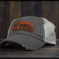 Harrell Whitetail Ranch Leather Dad Cap
