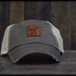 HWR Texas Deer Leather Dad Cap