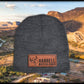 Harrell Whitetail Ranch Leather Beanie