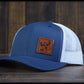 HWR Deer Skull Leather Snap-Back