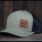 HWR Deer Skull Leather Snap-Back