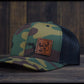 HWR Deer Skull Leather Snap-Back