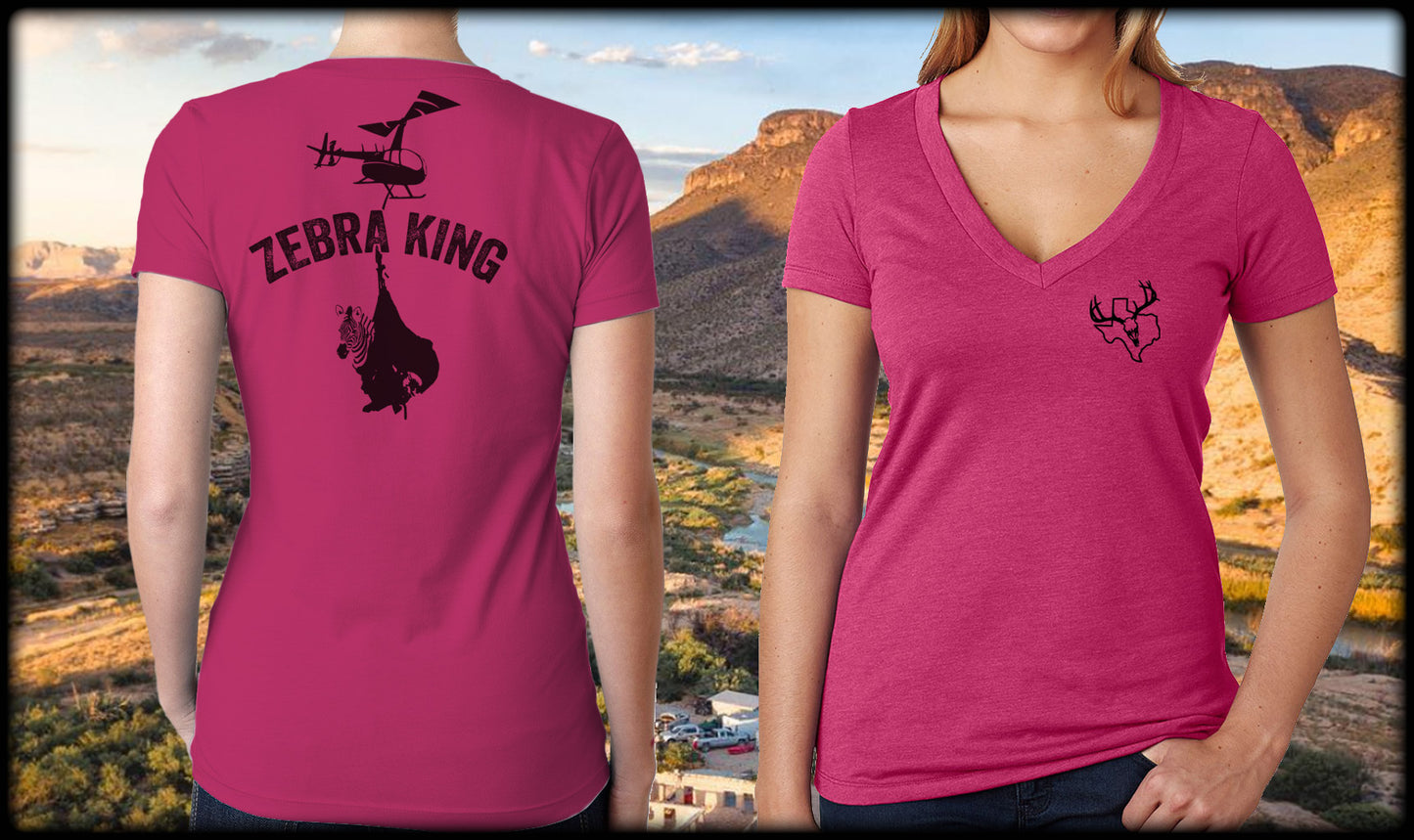 Zebra King V-Neck